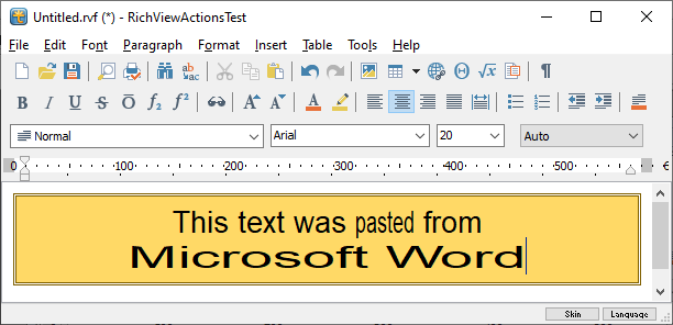 Eingefügt von MS Word Eingefügt von MS Word