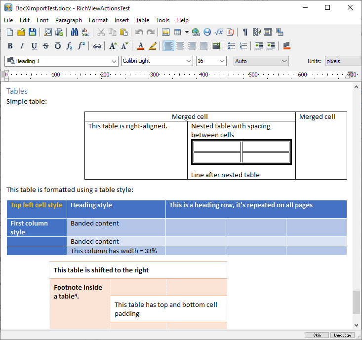 Microsoft Word-Dokument im TRichView-Editor geöffnet Microsoft Word-Dokument im TRichView-Editor geöffnet